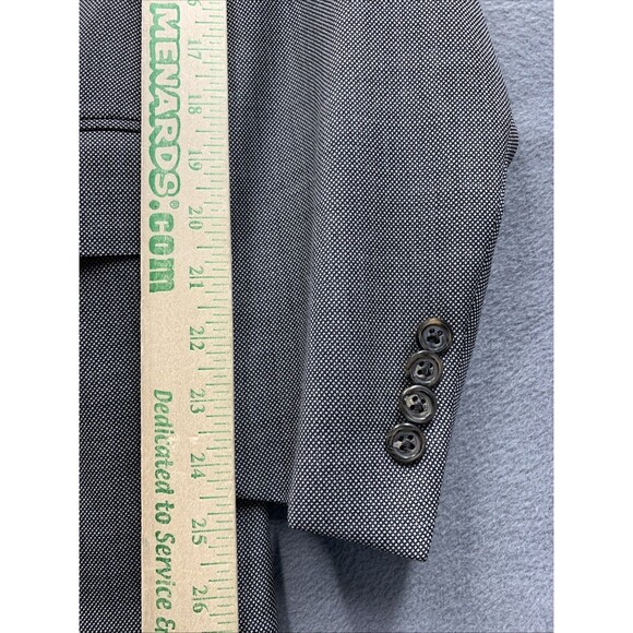 Polo Ralph Lauren Mens Suit Jacket Gray 3 Button Virgin Wool Extrafine Italy 41R - Picture 8 of 16